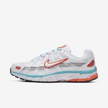 Nike P-6000 - Női Utcai Cipő - Fehér/Világos Türkiz/Fehér